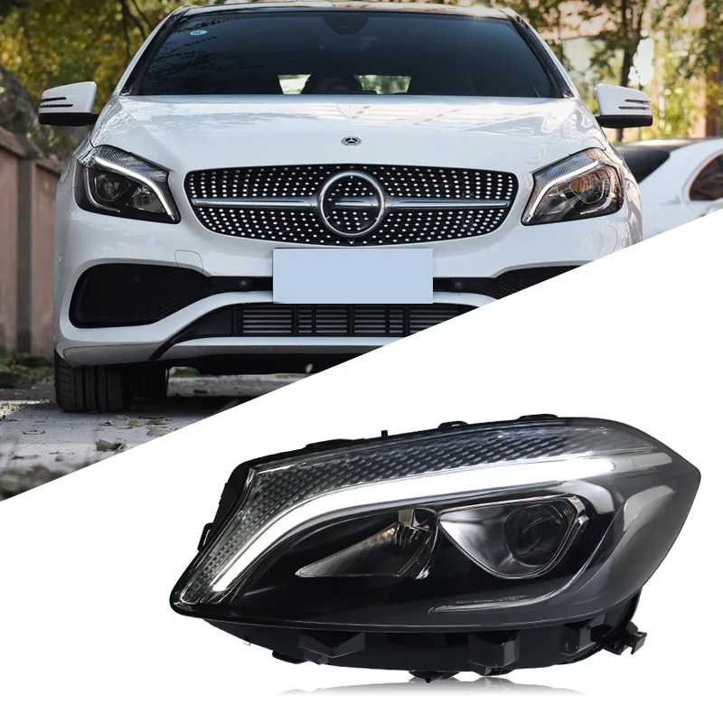 Car LED Headlight Light Assemblies For Benz A-Class W176 2013-2018 Auto Fog DRL Brake Turn Signal Lamp Plug and Play