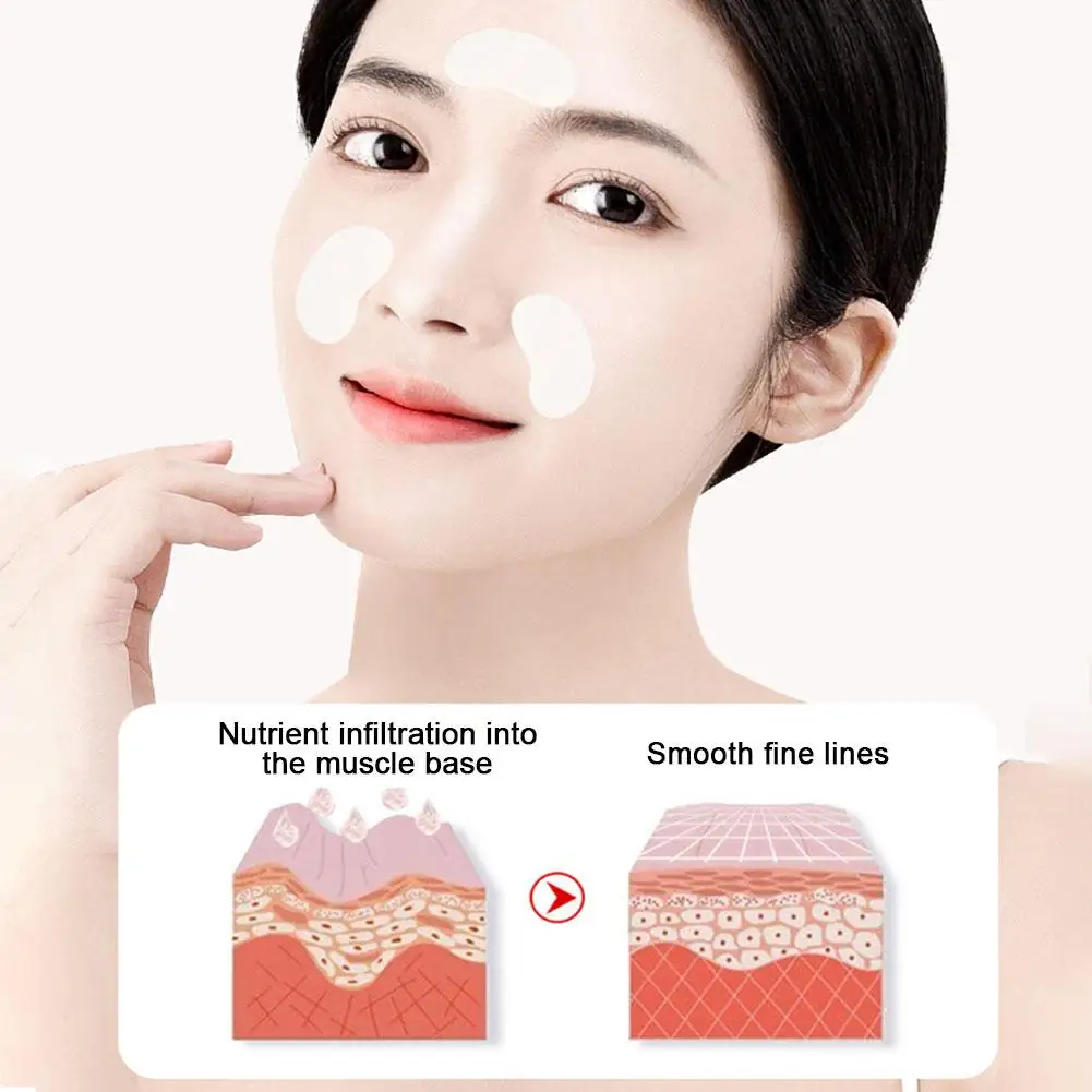 Reusable Silicone Wrinkle Removal Sticker Facial Lifting Strips Eye Patches Remover Forehead Neck Anti Line Pads Skin Aging T7G3