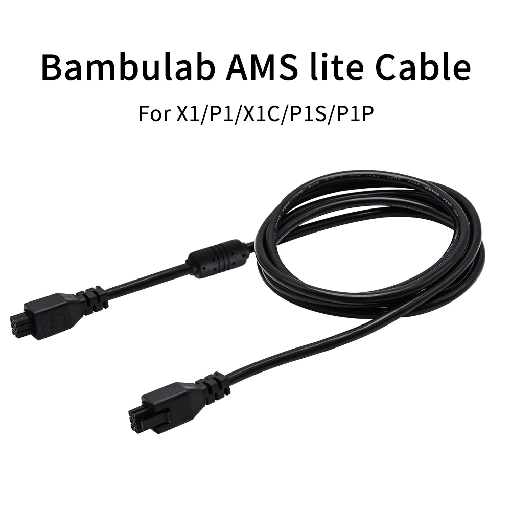AMS/AMS 2 Pro/AMS HT Cable 1.5M 6-pin For Bambu lab X1 P1 H2D Series 3D printer 6pin Bus Cable