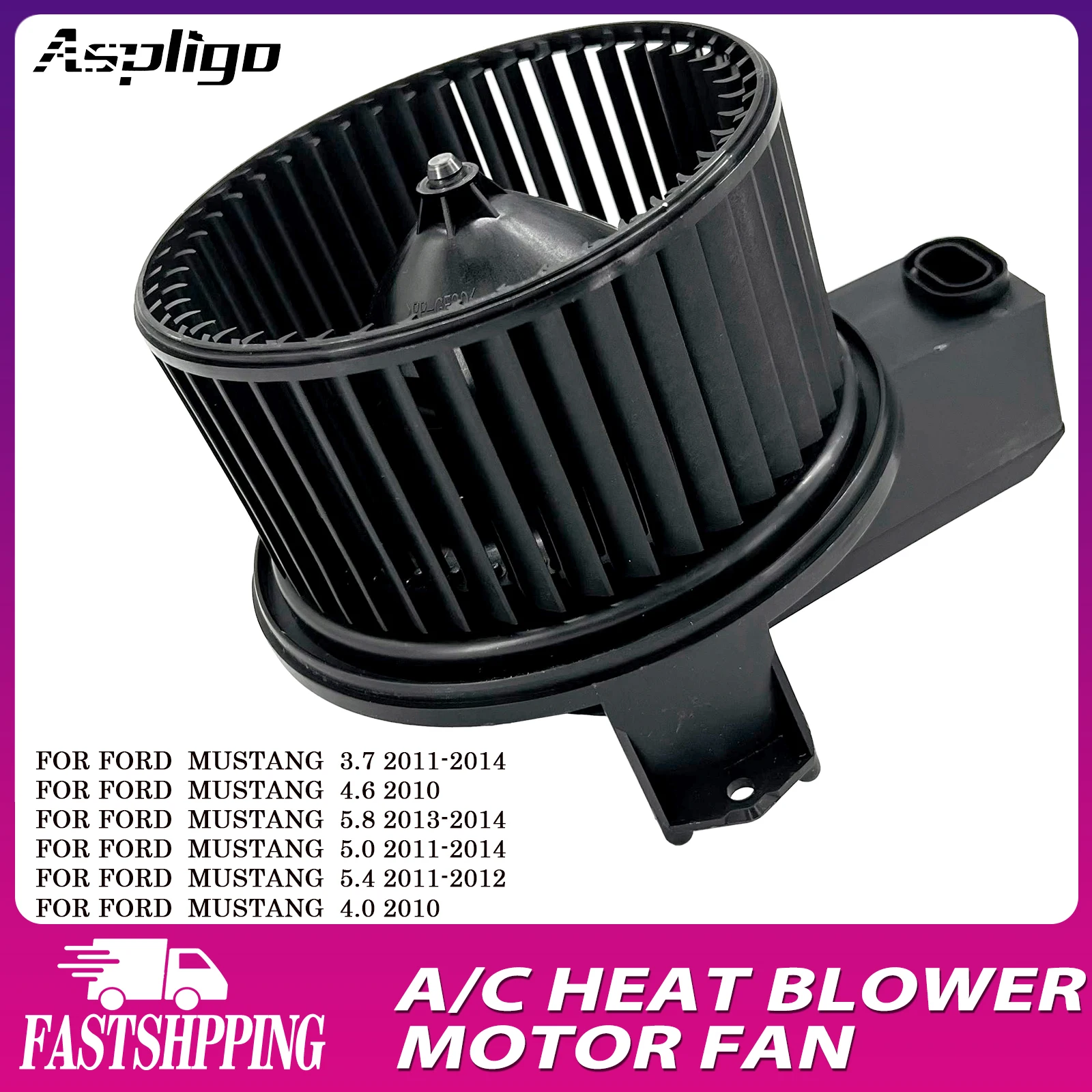 

Aspligo New Air Conditioning AC Heater Blower Motor Fan For Ford Mustang 3.7 4.6 5.8 5.0 5.4 4.0 SK700273,2311826,PM9396 BM9396C