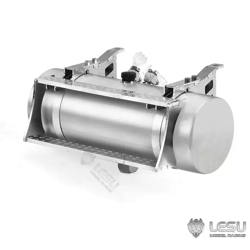 Lesu model Simulated Metal Round Hydraulic Oil Tank  For 1:14 Tamiya RC Tractor Trucks DIY Radio Control Car Parts accessories