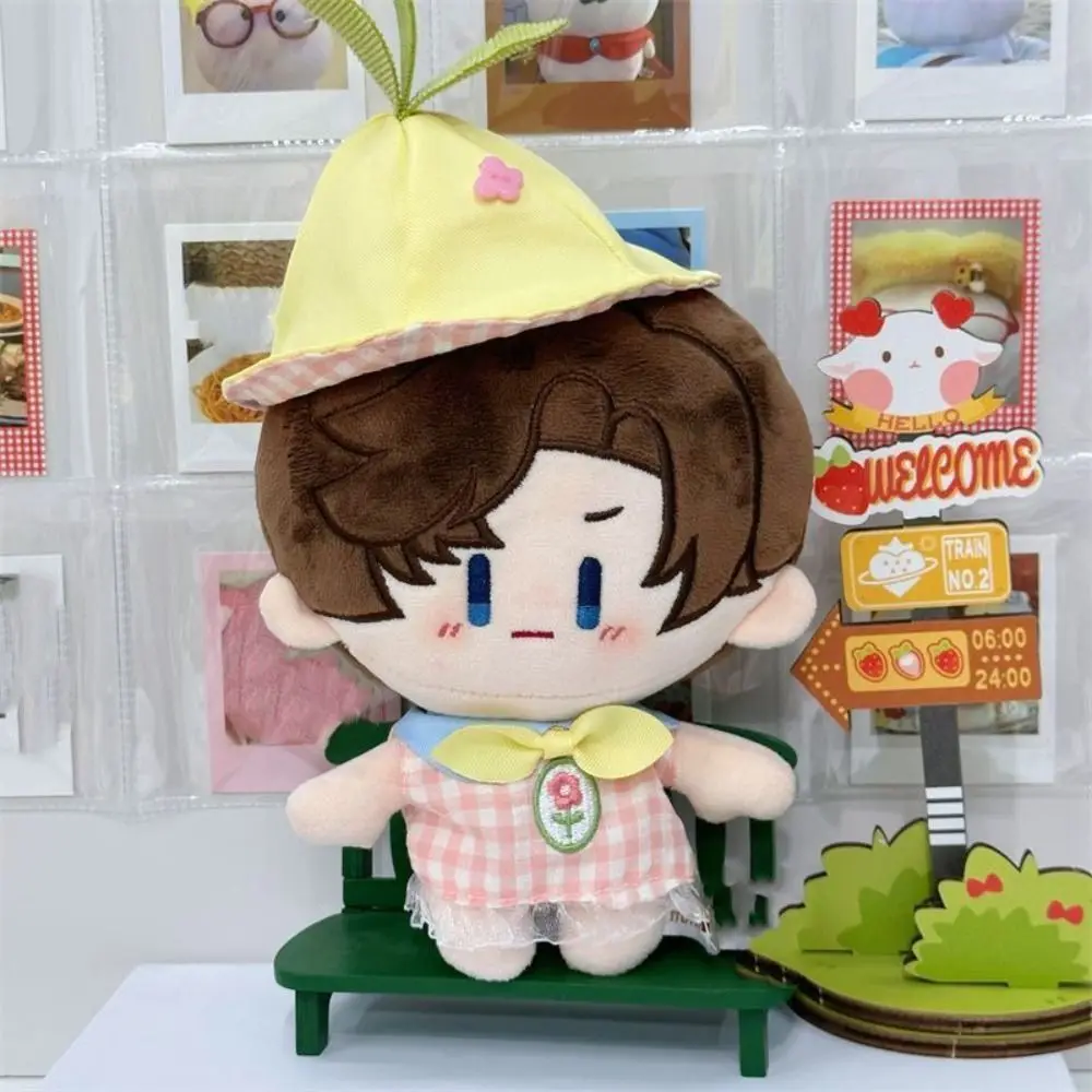 Voor 10CM pop katoenen pop rompertjes cartoon ontwerp miniatuur kleding pluche pop outfit schattige zachte katoenen mini poppenkleertjes
