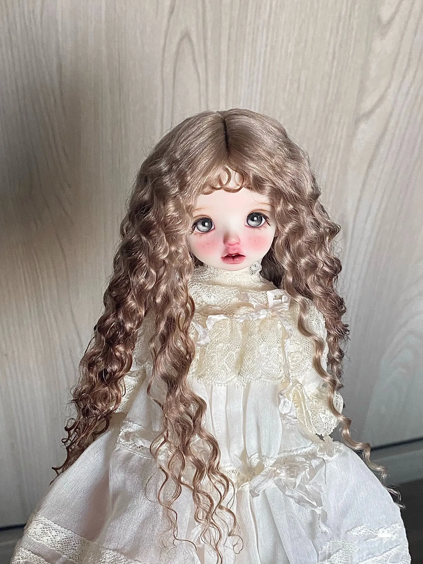 

Волосы для куклы, новый стиль, 1/6, волосы куклы BJD, винтажный маленький свернутый вьющийся парик из мохера, бесплатная доставка