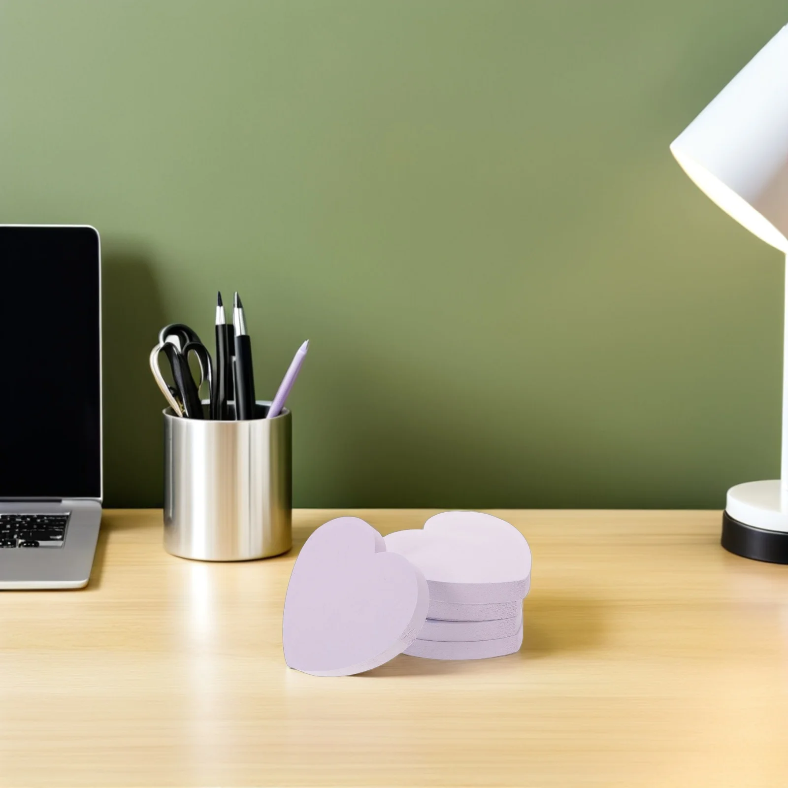 

5 Books Heart Note Stickers Unlined Notes for Busy Schedules Planning Organization Cute Self Stick Note Multi Use Notes Desk