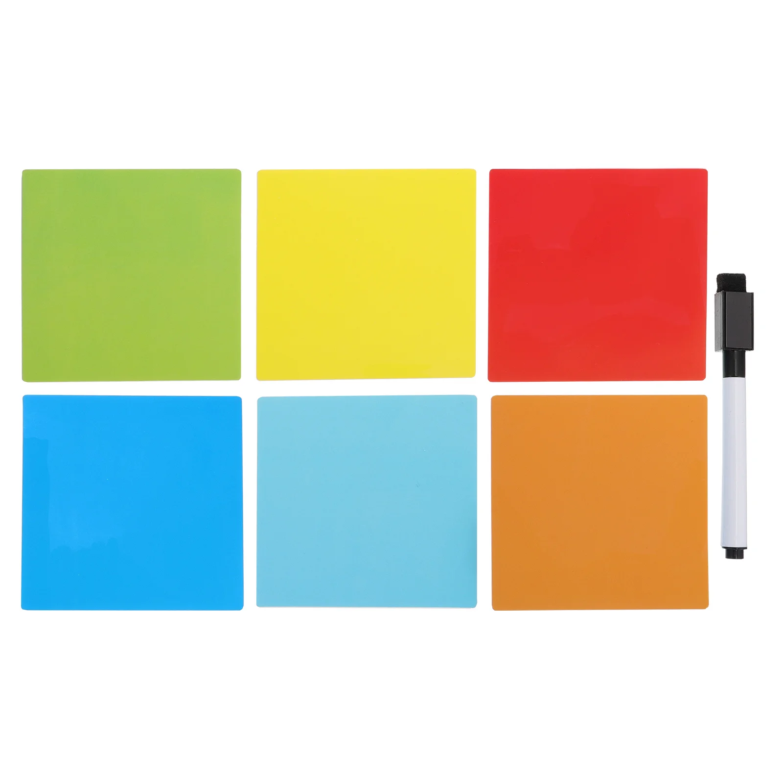 

12pcs Colorful 4x4Inch Nano Waterproof Memo Pads Self Adhesive Classification Labels Bookmark Tabs Office Supplies