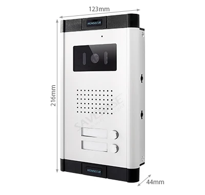 4 Wire 2 Family Video Door Phone Intercom System 7 Inch Monitor Wired Home Security Doorbell Entry Night Vision Camera Kit