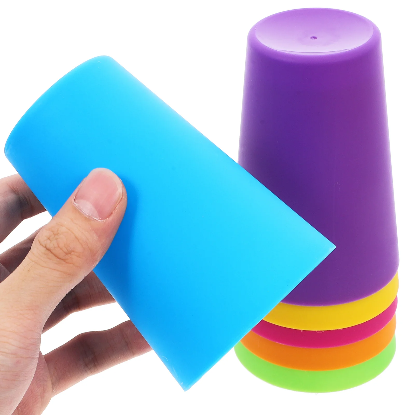 

1 set 1 Set Stackable Cups Game For Kids Toddler Indoor Outdoor Play Preschool Learning Building Blocks Set