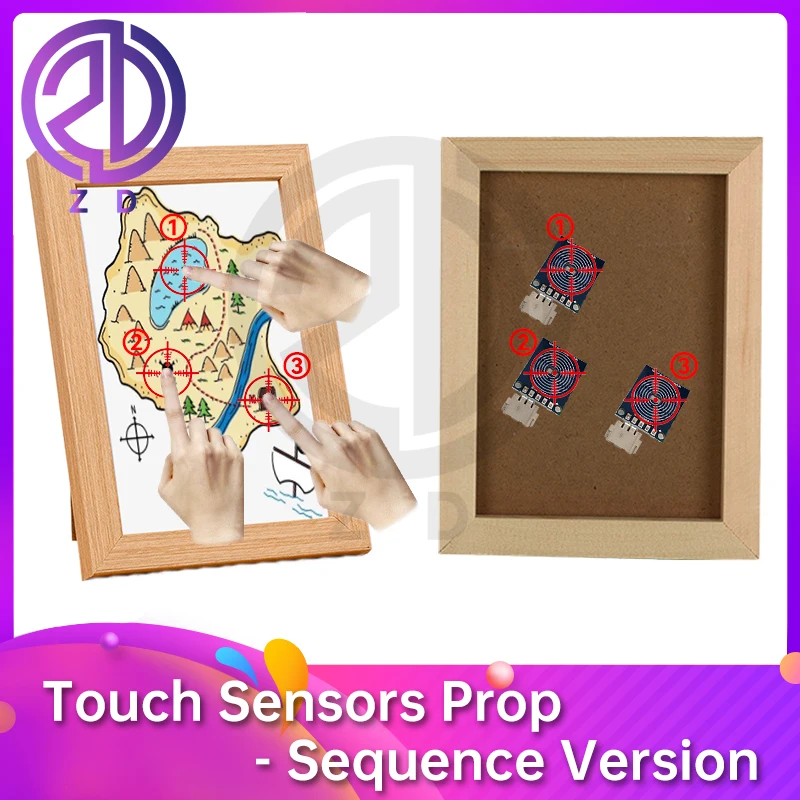 

ZD escape room Touch Sensors Prop Sequence Version touch several touch sensors in the correct order to unlock escape game