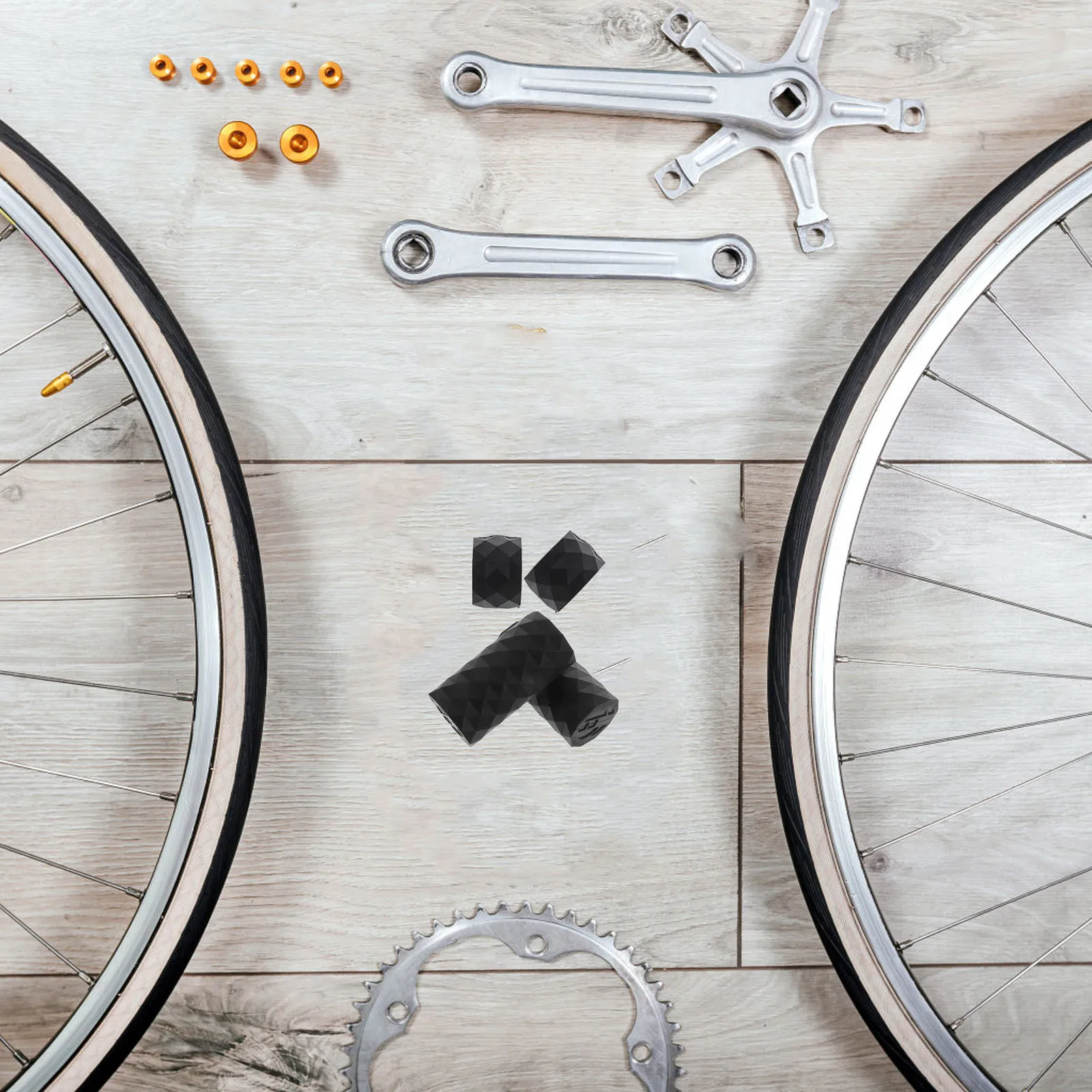 

4Pcs Non-Slip Bike Handlebar Grip Loops Silicone Tape Fixing Rings Comfortable Hold Cover Bike Grip Wrap Fixed Rings