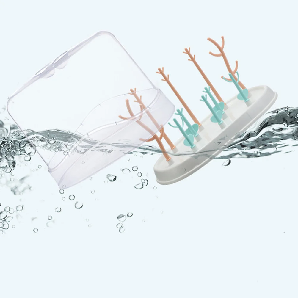 

Сушилка для детских бутылочек, многофункциональный органайзер, безопасный полипропиленовый материал, гибкие ветки, противоскользящая ручка, прозрачная крышка