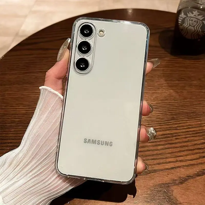 Crystal Silicone Soft Case For Samsung Galaxy S26 S25 S24 S23 S22 S21 S20 FE S25 Plus 25 edge Ultra Thin Clear Cover