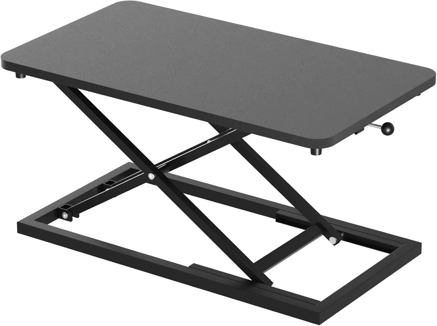 

24-Inch Adjustable Keyboard Riser for Standing Desk, Ergonomic Height Adjustment with 6 Gears, Black