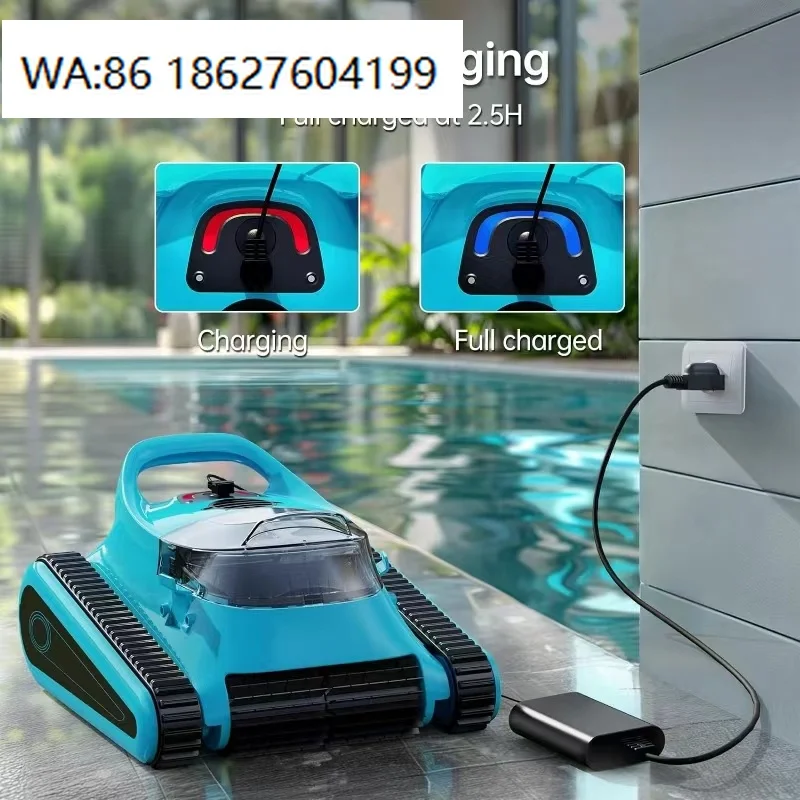 

Pool Vacuum Cleaner Double Brushes Cordless Remote Control Automatic Wireless Climb