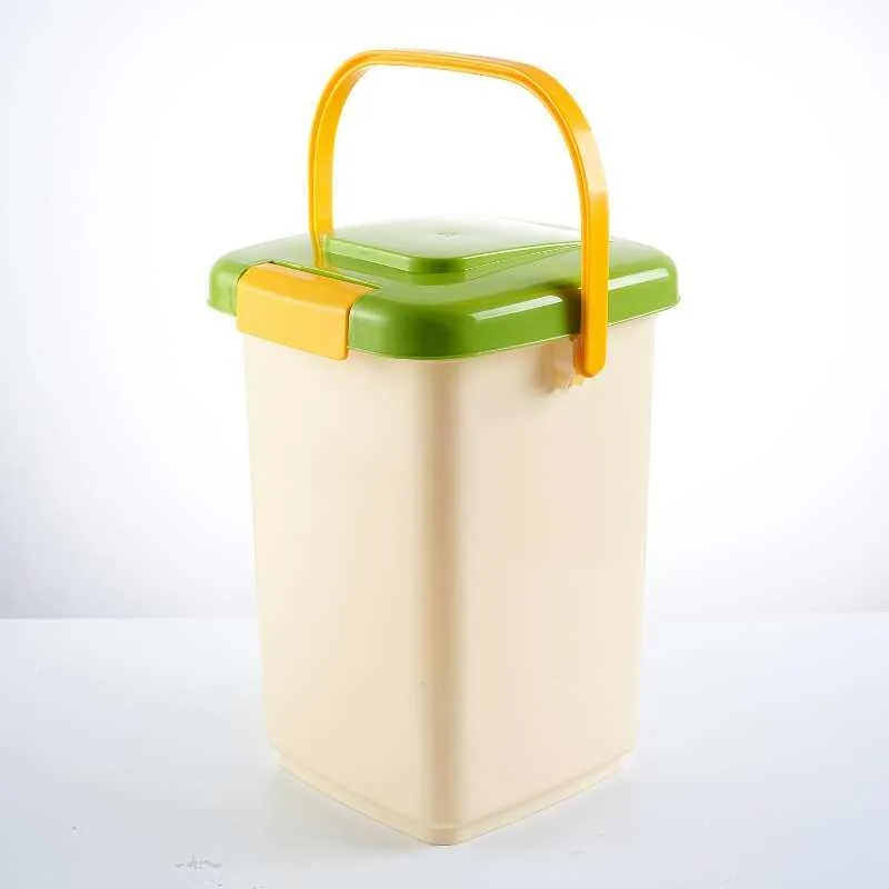 3KG5KG10KG Multi Capacity Selection Safe Sealed Moisture Proof Portable Pet Food Storage Bucket with Wheels Pet Supplies