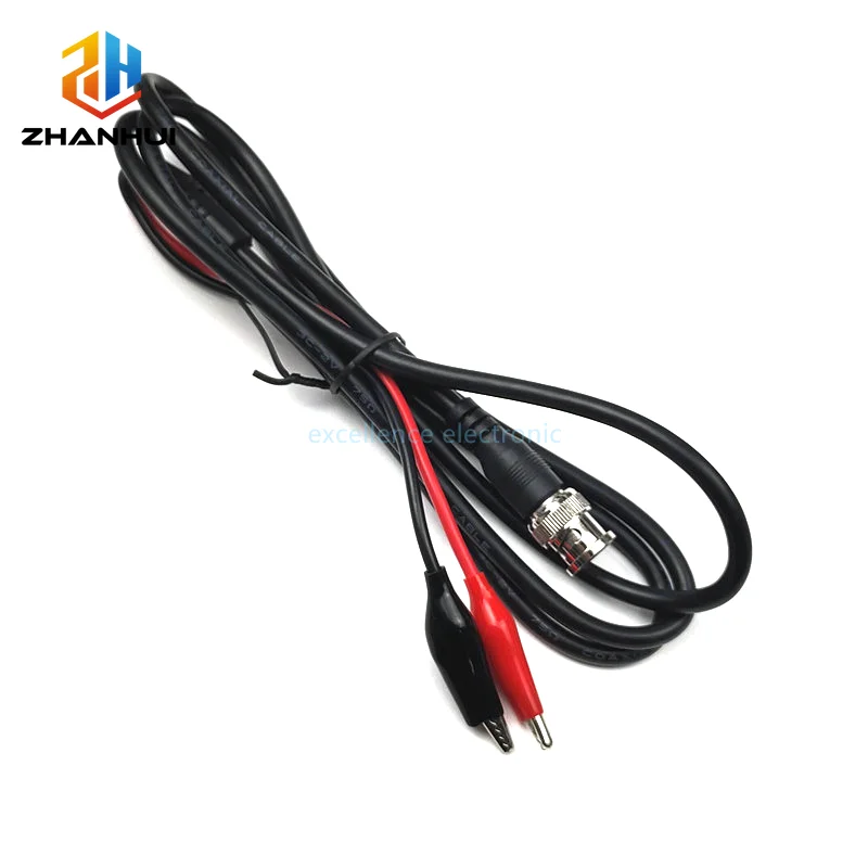 BNC Q9 Male to Dual Hook Clip or 4MM Banana Plug Test Lead Oscilloscope Probe for BNC/RCA Signal Measurement