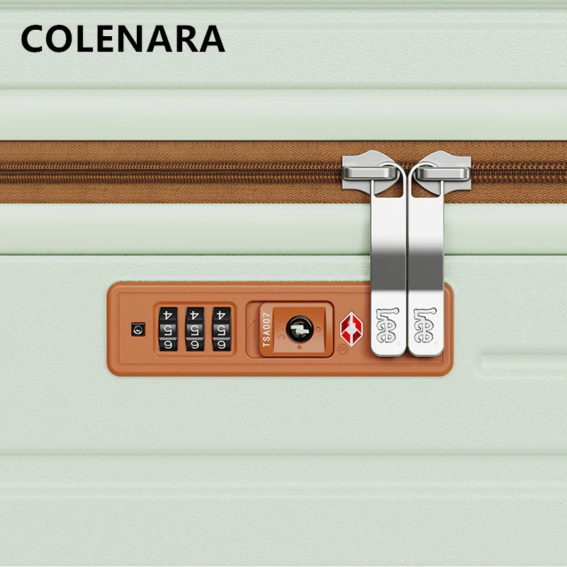 COLENARA Large Capacity Suitcase ABS+PC Boarding Box Student Trolley Case High Quality 20