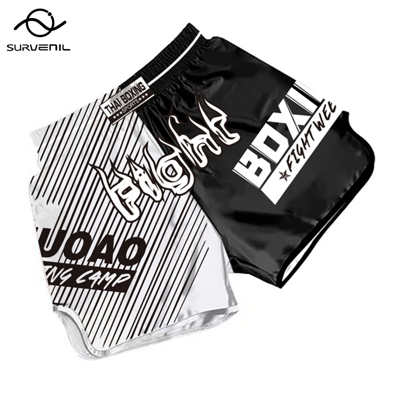 Muay Thai Boxing Shorts Cheap Sanda Grappling Kickboxing Training Pants Men Women Printing MMA Kids Adults Tiger Fight Trunks