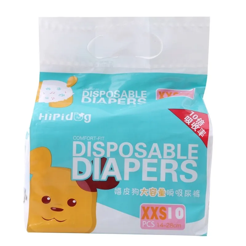 10PCS/Bag Dog Diapers Diaper For Dogs Pet Female Dog Disposable Leakproof Nappies Puppy Super Absorption Physiological Pants