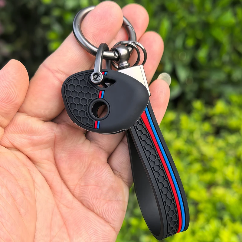 For BMW K1200R K1200S R1200RT K1300R K1300S S1000RR F650GS F800GS F800ST Silicone Motorcycle Keyring Key Chain Cover Case Shell