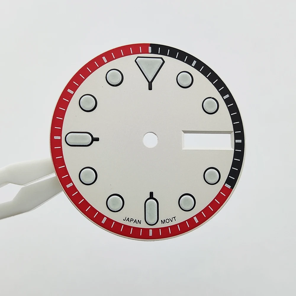 28.5mm New Styles Watch Dial nh35 Sterile Dial Green Luminous Watch Face Watch Parts  Fit NH34/NH35/NH36 Movement