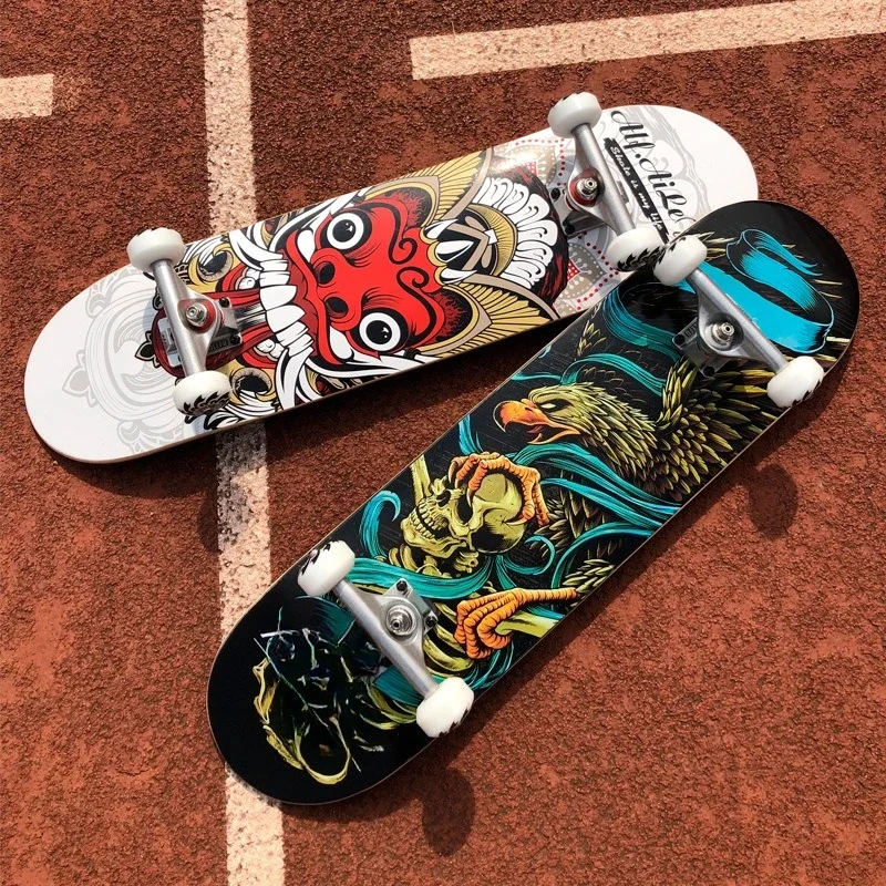 Introductory professional board longboard skateboard, beginner boy and girl adult street brush four-wheel