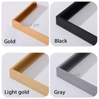 Customize handmade oil Painting DIY Frame, Large Metal Aluminum Outer Frame, and Wooden Inner Frame for Home Decoration