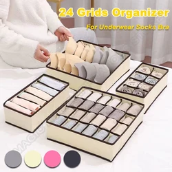 Organizer For Underwear Socks Bra Pants Scarf Tie Storage Box Wardrobe Drawer Organizers Foldable Case For Underwear Organizer