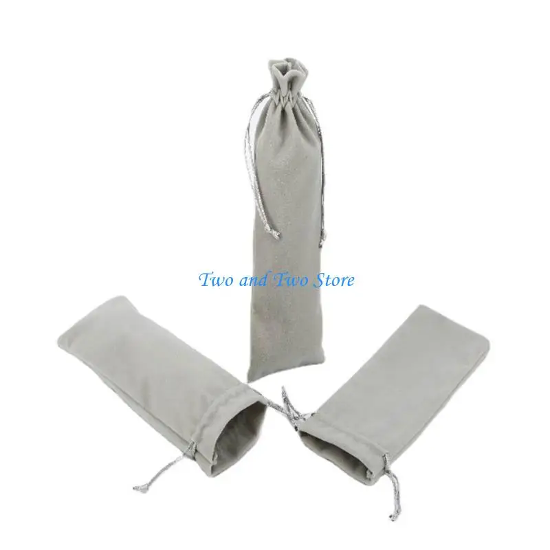 HX6F Multifunctional Drawstring Storage Bag Flannelette Gift Packing Bag Perfect for Organizing Clothes and Small Items