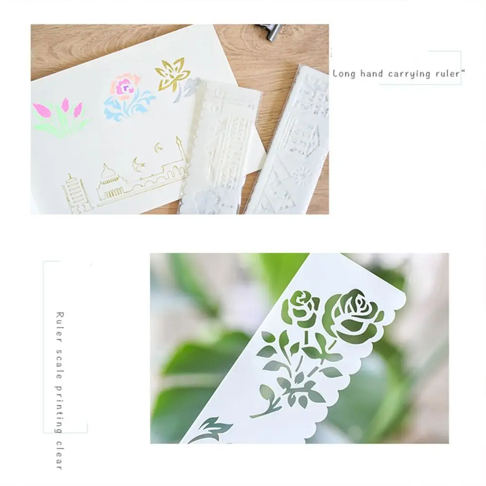Student Copy Stencil Painting Tools Hand Painted Scrapbooking Letter Stencil DIY Template Drawing Templates Drawing Stencils