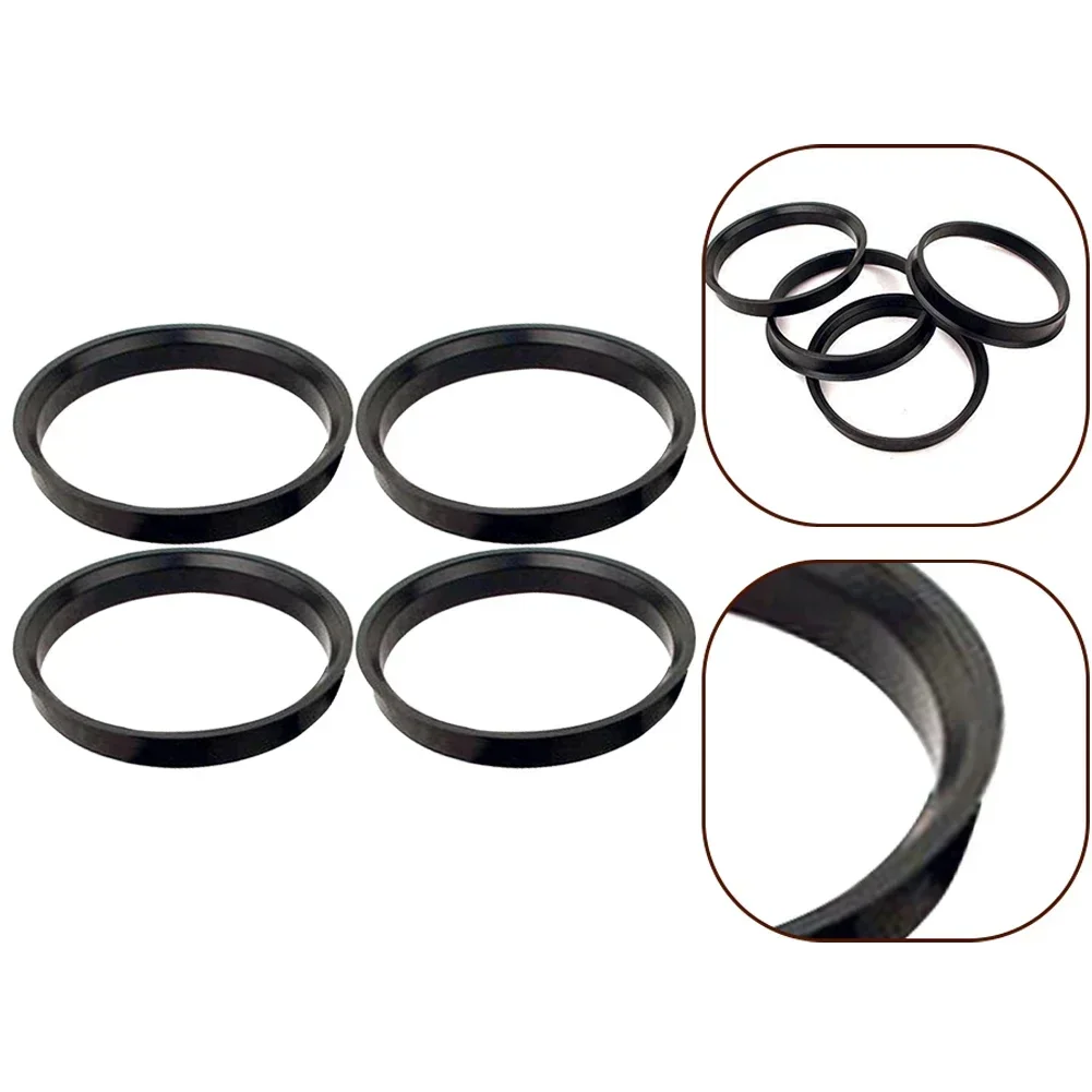 4Pcs Hub Centering Rings 74.1 X 72.6mm Fit For BMW Wheel Bore Center Spacer Black Plastic Car Wheels Tires & Parts Replacement