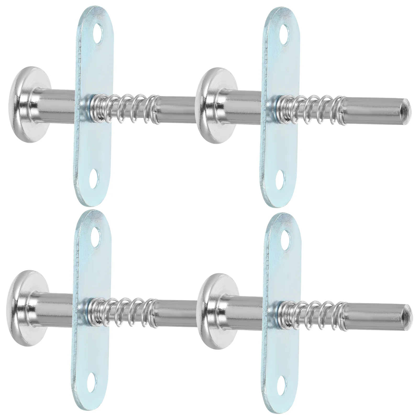 

4 Pcs Latches Spring Baby Crib Spring-loaded Plunger Car Iron Locking Pin Bolts