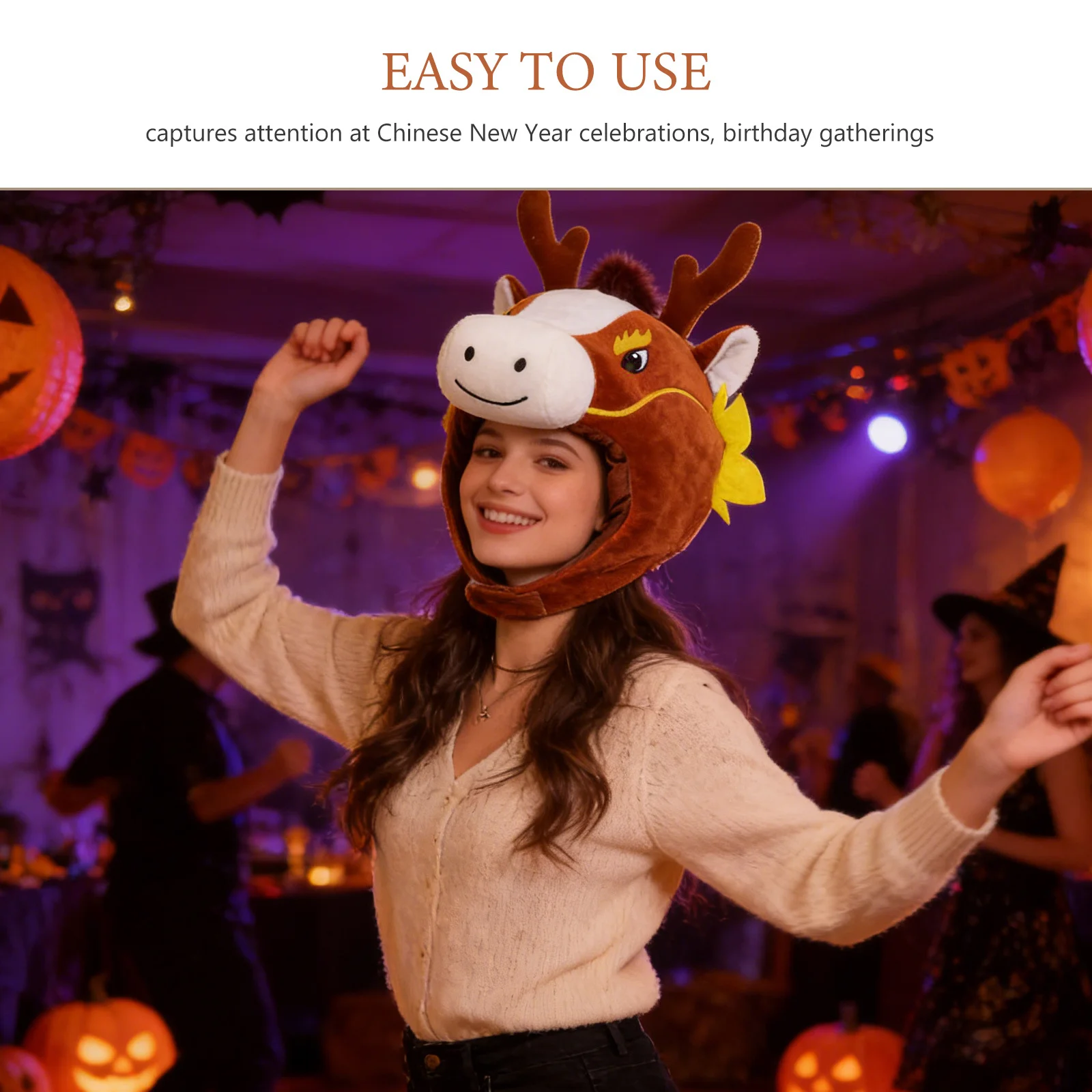 1-teilige realistische Pferdekopfmaske für Fotografie-Requisiten, Cosplay, Kostüm, Partygeschenke, Tierdruck, Gesichtsbedeckung, Dress Up Fun