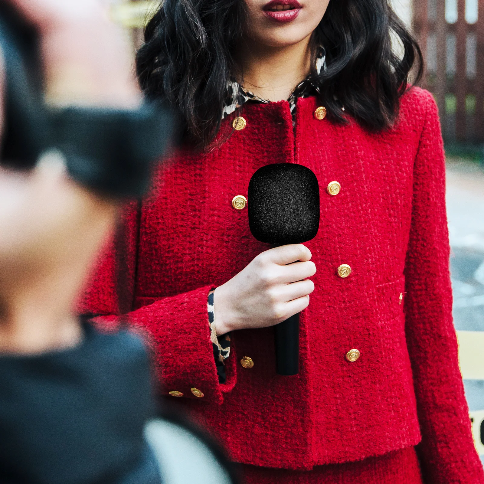 

10pcs Thickened Microphone Sponge Covers 38Mm Universal For Ktv Live Streaming Office Mic Supply Windproof Noise Reduction Soft