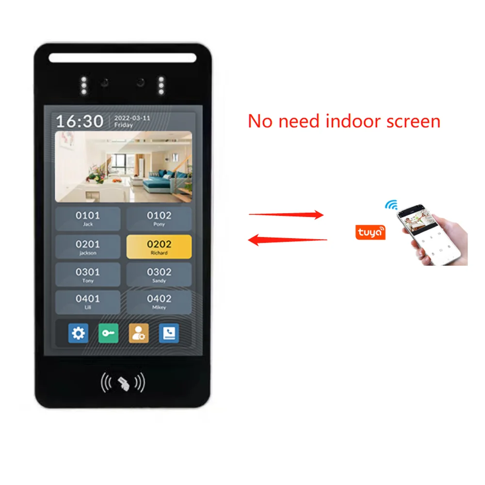 Imagem -05 - Standalone Tuya Wireless Interphone Apartamento Video Intercomunicador para Casa Telefone Intercomunicadores para o Apartamento