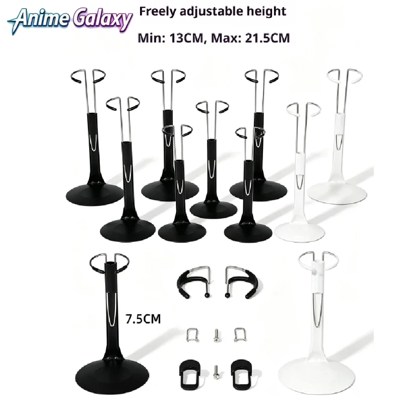 New Metal Doll Stand Holder For Obj Bjd Jk Doll 1/6 Action Figure Mannequin Model Hand‑Puppet Figure Display Accessory`