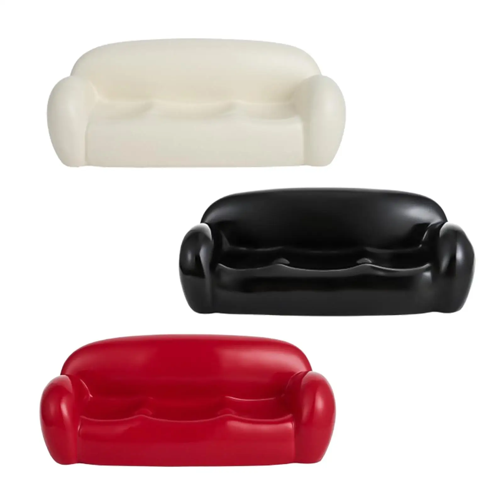 Ceramic Jewelry Tray Sofa Couch Shaped Rings Holder Home Decoration