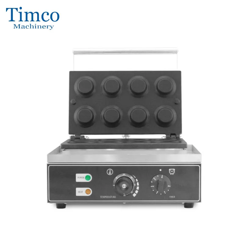 TIMCO Tart Machine Non Stick 220V 110V Cheese Tartlet Waffle Maker 8pcs Commercial Egg Tart Shell Machine