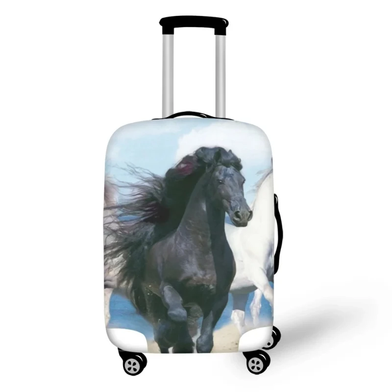 3D Horse Wild Animals Print Luggage Protective Dust Covers Elastic Waterproof 18-32 Inch Suitcase Cover Travel Accessories