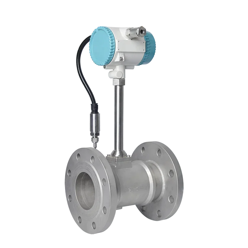 Air Steam Vortex Flow Meter, temperatura e pressão compensação, Sensor, RS485, 4-20mA