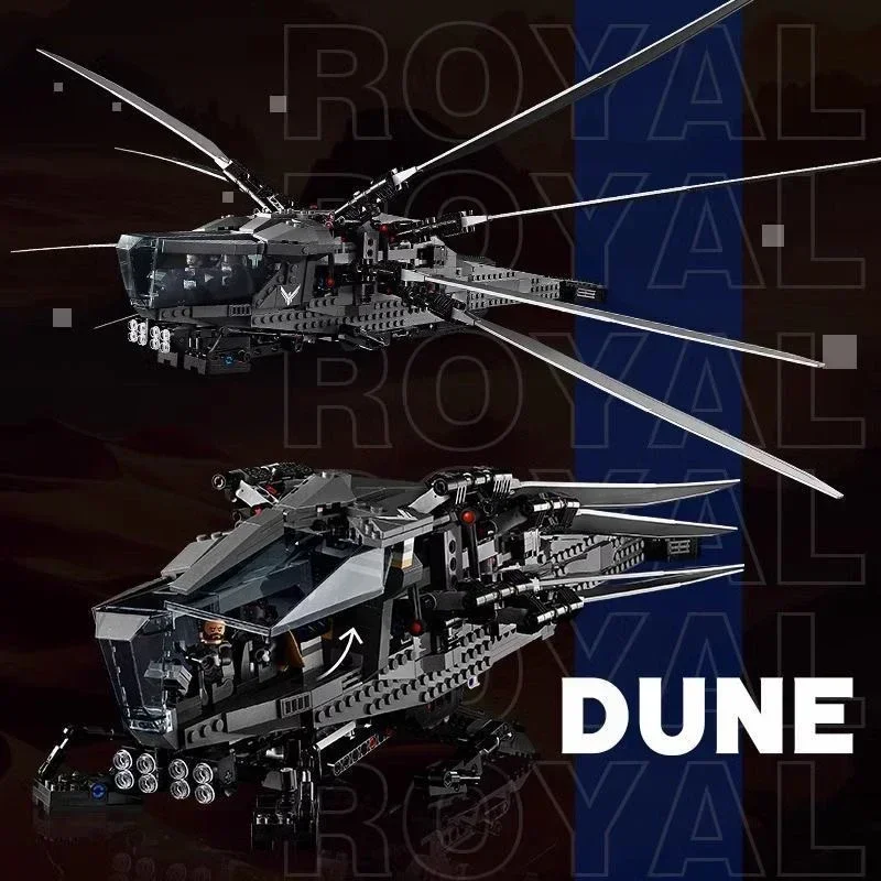 1369 قطعة من مكعبات بناء نموذج Dune Atreides Royal Ornithopter متوافقة مع 10327 ألعاب طائرات إبداعية لهدايا الأطفال