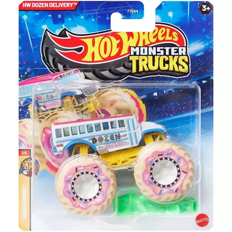 Original Hot Wheels Car Monster Trucks Toys for Boy 1/64 Diecast Dozen Delivery Unimog Big Foot Gotta Pure Muscle Scratch Attack