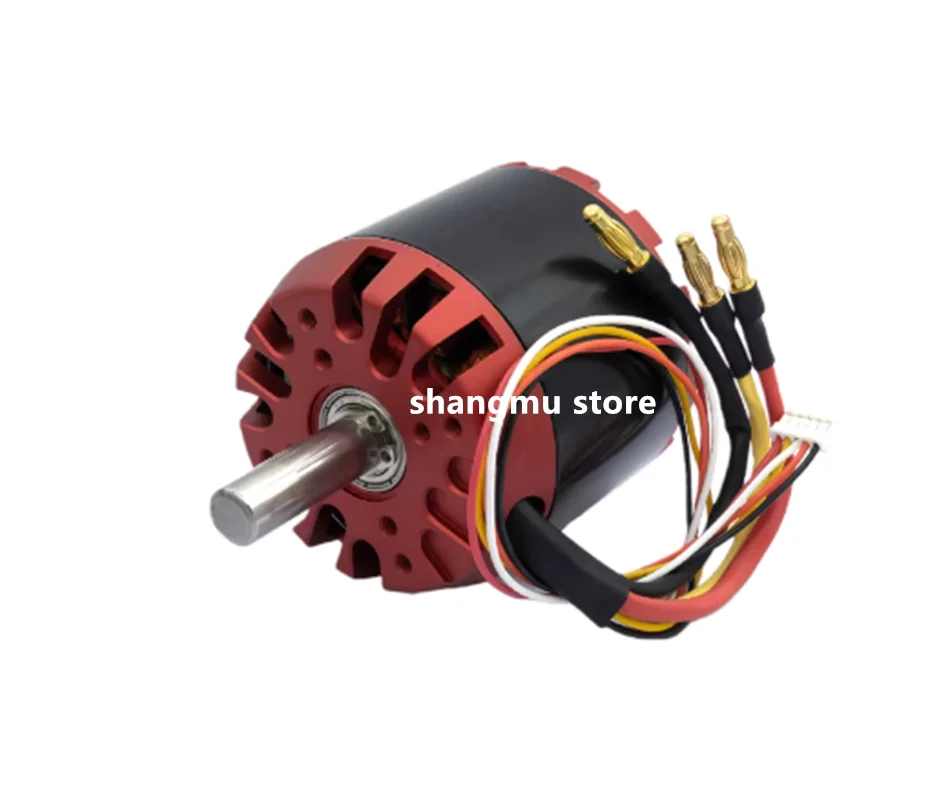 มอเตอร์ไร้แปรงถ่าน DC 6364 200kv สำหรับเครื่องบินบังคับวิทยุ รถสกู๊ตเตอร์ รถยนต์ไฟฟ้ากันระเบิด พร้อมรีโมทคอนโทรลปรับได้ แบบสี่ล้อ
