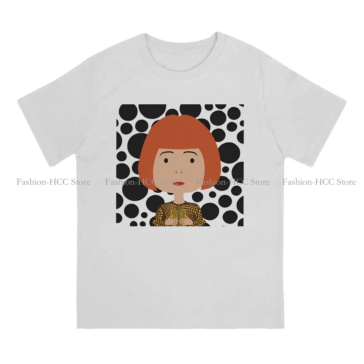 Cute Halloween O Neck TShirt Yayoi Kusama Fabric Classic T Shirt Man's Clothes Fashion