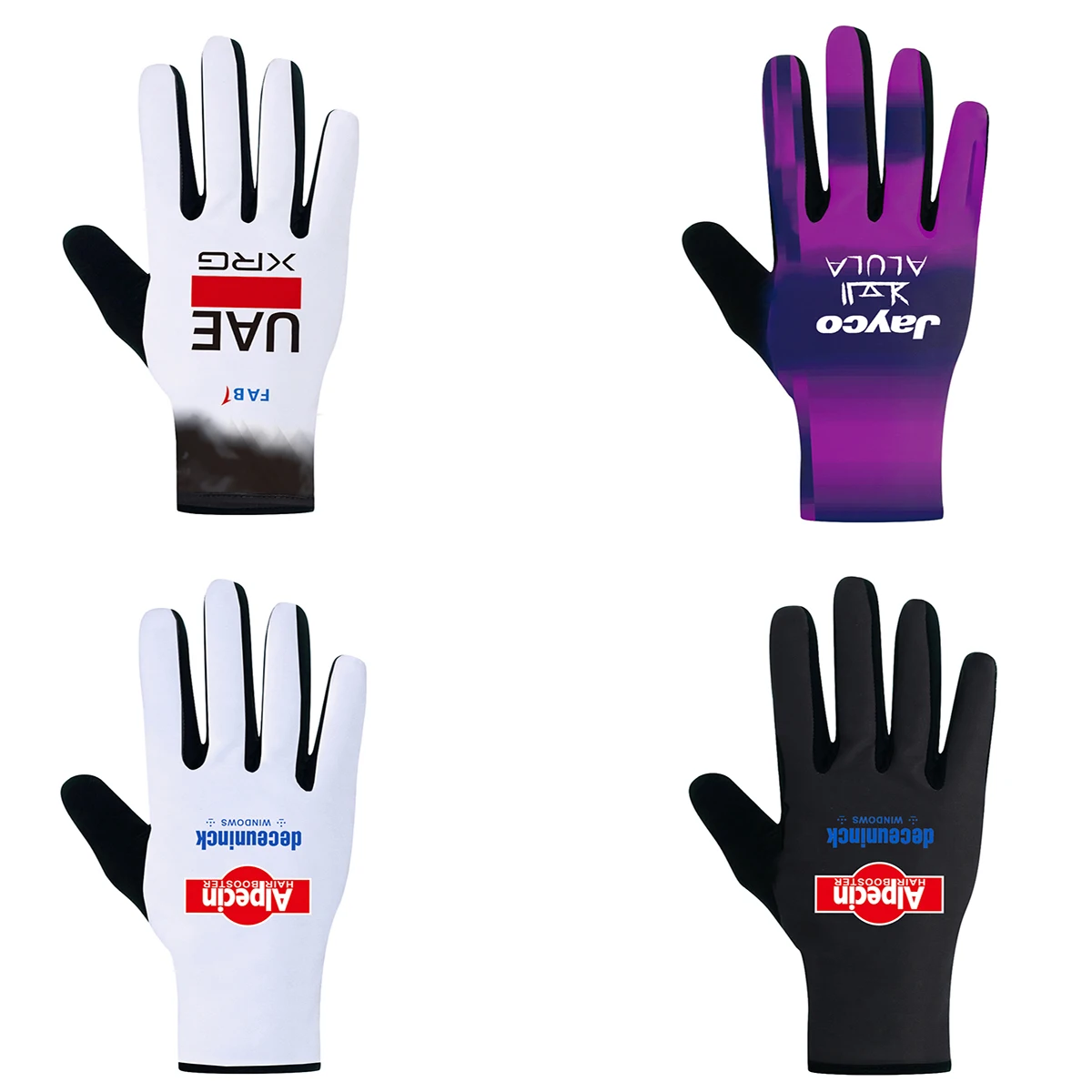 New 2026 UAE Winter Cycling Gloves JAYCO Full Finger Alpecin MTB Ropa Bicycling Gloves Running Fitness Gym Riding Bike Gloves