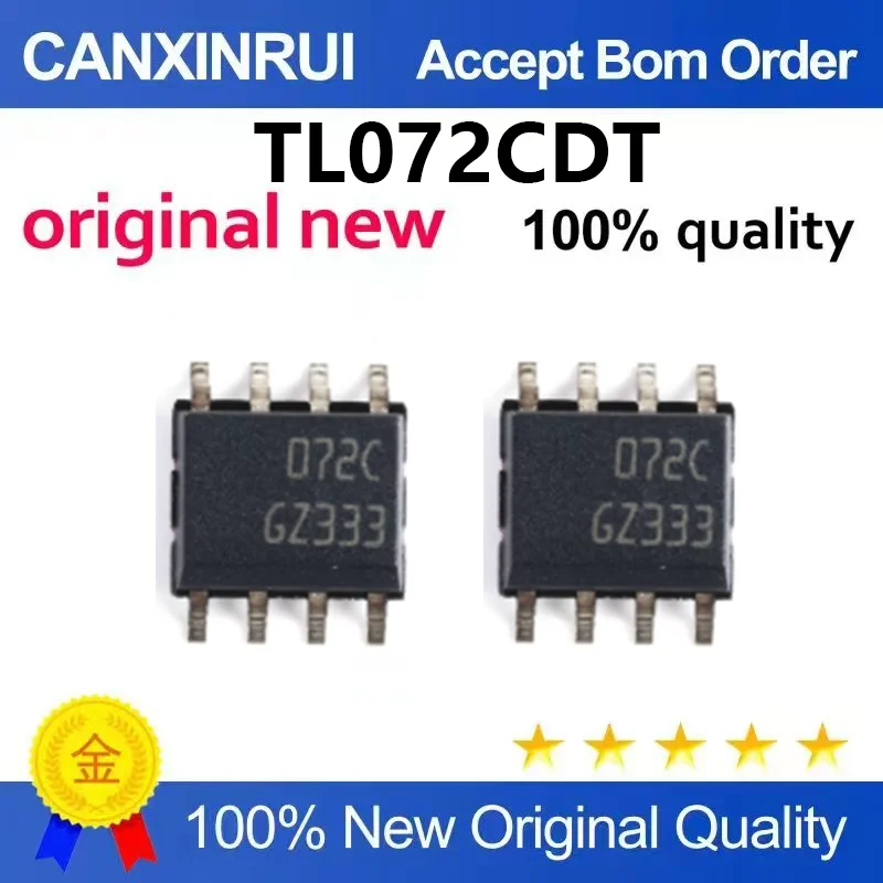 （5pcs-100pcs）Brand new original ST TL072CDT TL072C SMT SOP-8 low-power operational amplifier chip IC