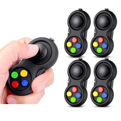 5PCS Fidget Toys Controller Pad Cube Anxiety and Stress Relief For Adults Kids Sensory Toys Juguete De Descompresión Antiestrés