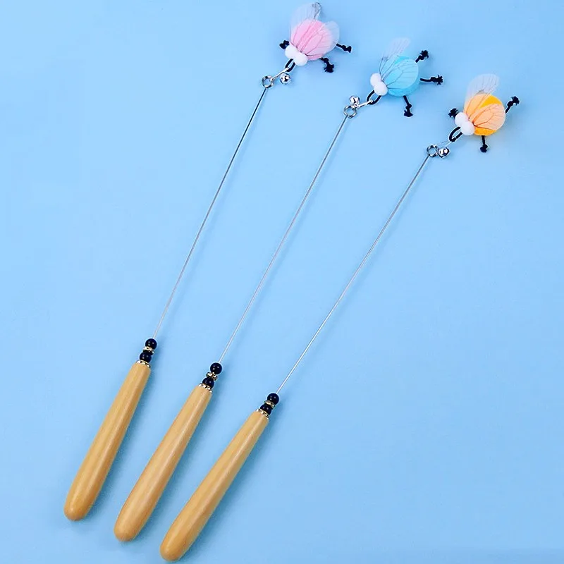 Varita interactiva con mariposa para gatos - imagen 2