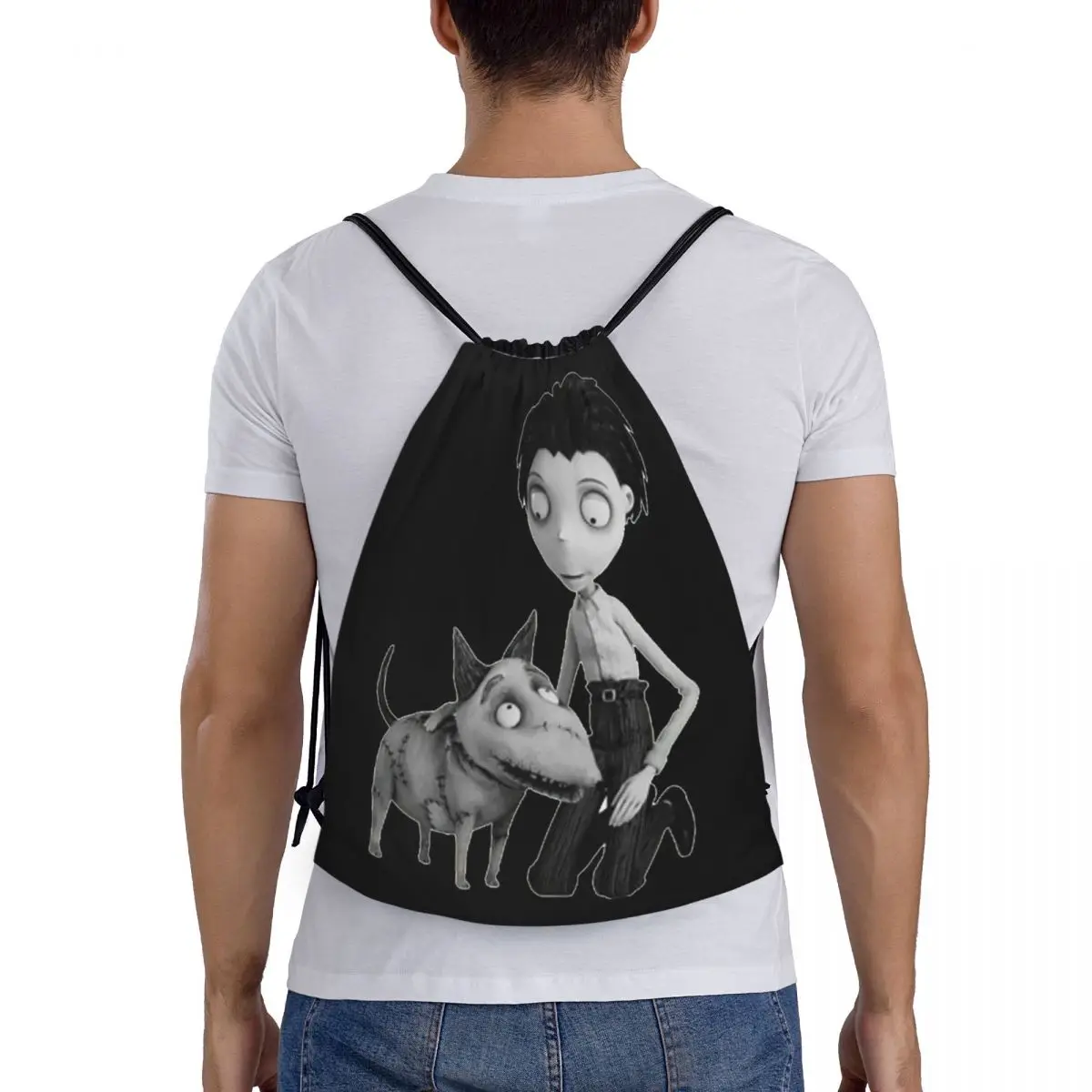 

Рюкзаки Frankenweenie, повседневные портативные сумки на шнурке, спортивная сумка, сумки для книг для мужчин и женщин, студентов