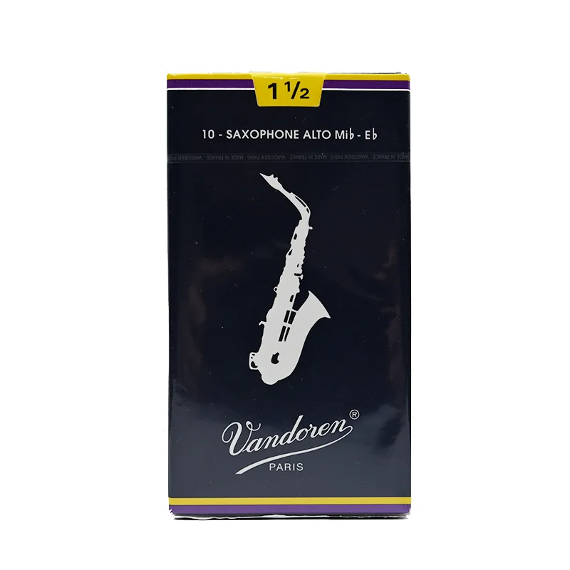 Vandoren Alto Sax Traditional Reeds;Box of 10, strength 1.5,2.0,2.5,3.0,3.5