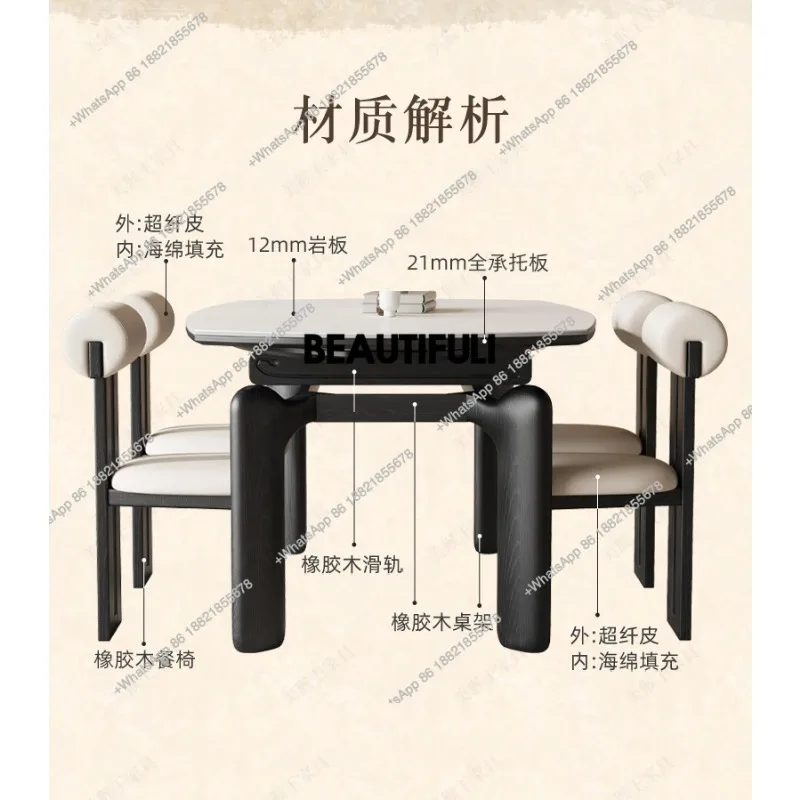 

R Cheap Design Round Dining Tables White Legs High Wooden Luxury Dining Tables Modern Space Saving Mesas De Jantar Home Furnitur